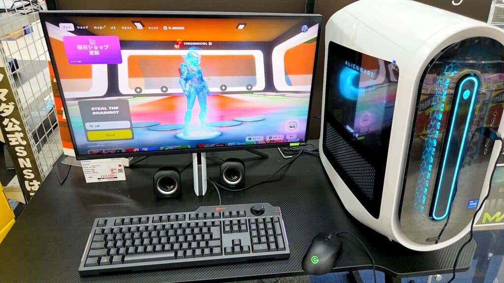 デルのゲーミングPCの実機画像
