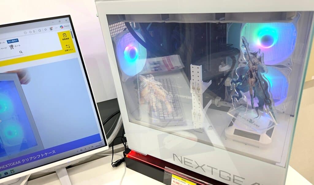 マウスコンピューターのゲーミングPCブランドNEXTGEARの実機画像