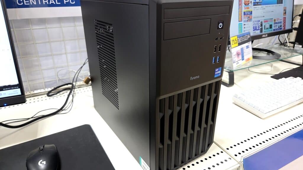 デスクトップパソコンの実機外観