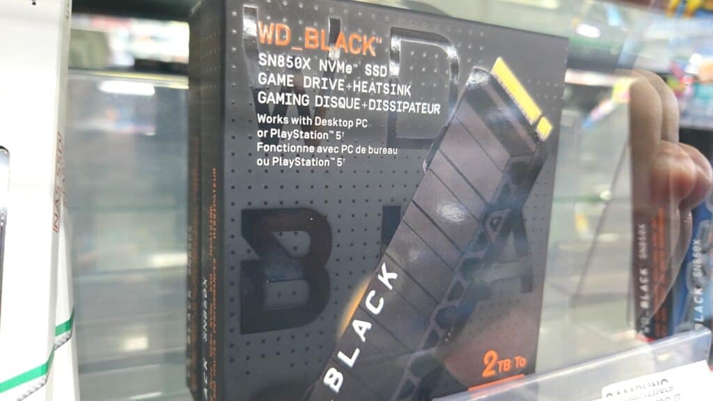 Western DigitalのSSDの実物画像