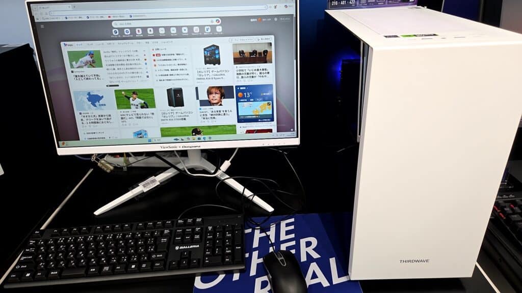 ゲーミングPCの実機画像