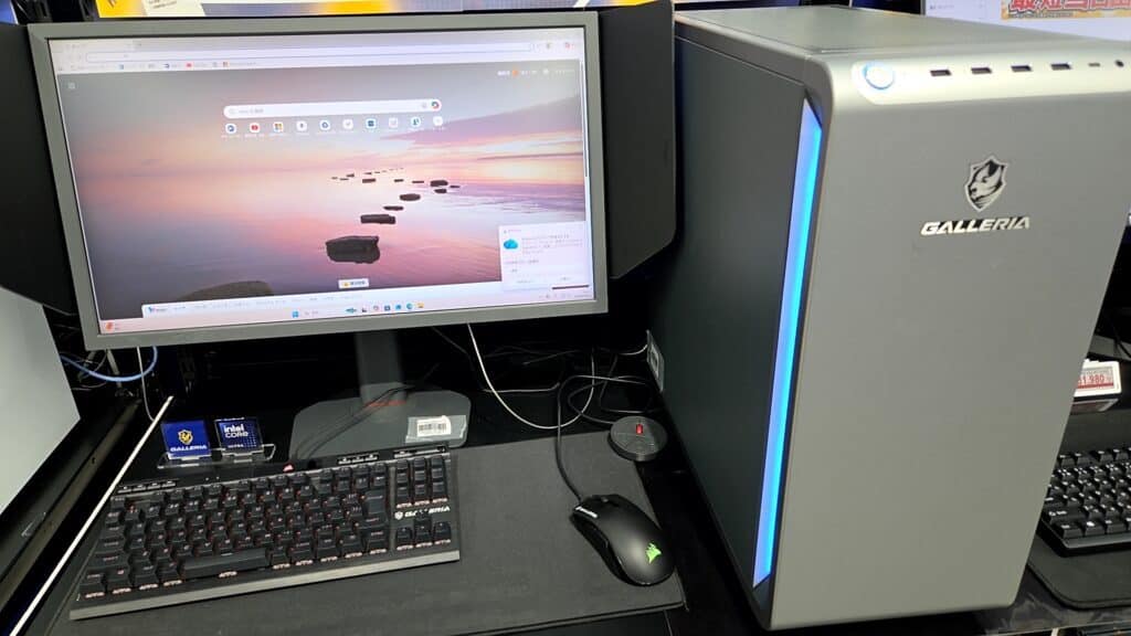 ドスパラのデスクトップパソコン実機画像